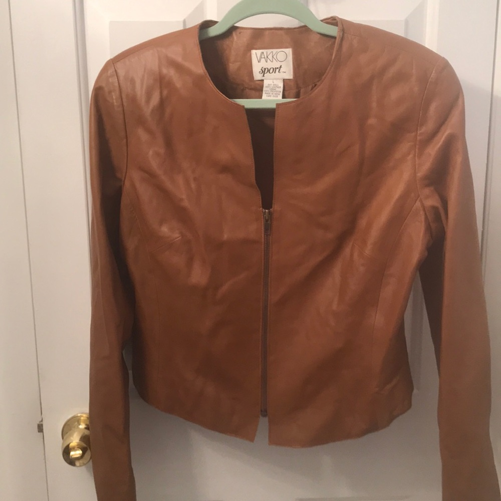 A Vakko Soft Leather Jacket
